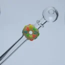 Sprinkles Donut Sweet Puff Glass Pipe 14cm Yellow
