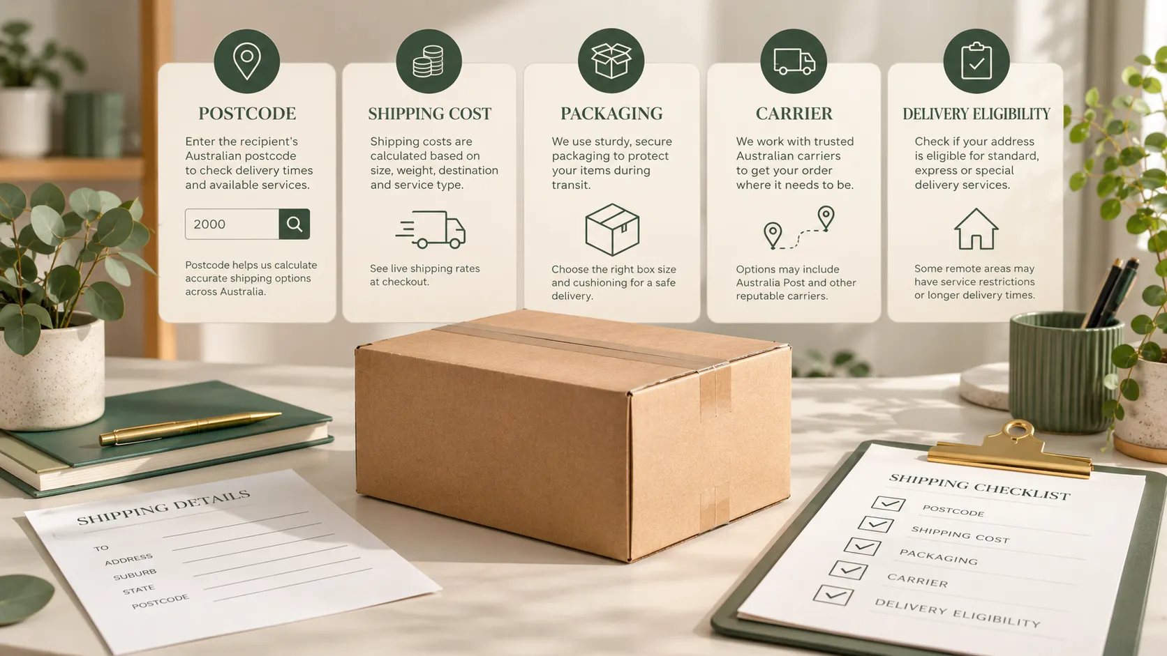 Where to buy bongs online in Australia - delivery packaging and postcode checklist