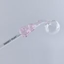 Bunny Sweet Puff Glass Pipe 14cm Pink Bunny and Balancer Pack X2