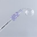 Bunny Sweet Puff Glass Pipe 14cm Purple and Balancer