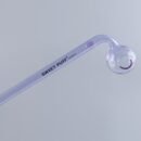 Curved Sweet Puff Glass Pipe 14cm Purple Balancer