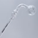 Skull Sweet Puff Glass Pipe 14cm Clear Balancer Pack X12