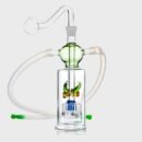 Twin Glass Water Pipe With Percolator and Mini Bubbler Glass Pipe